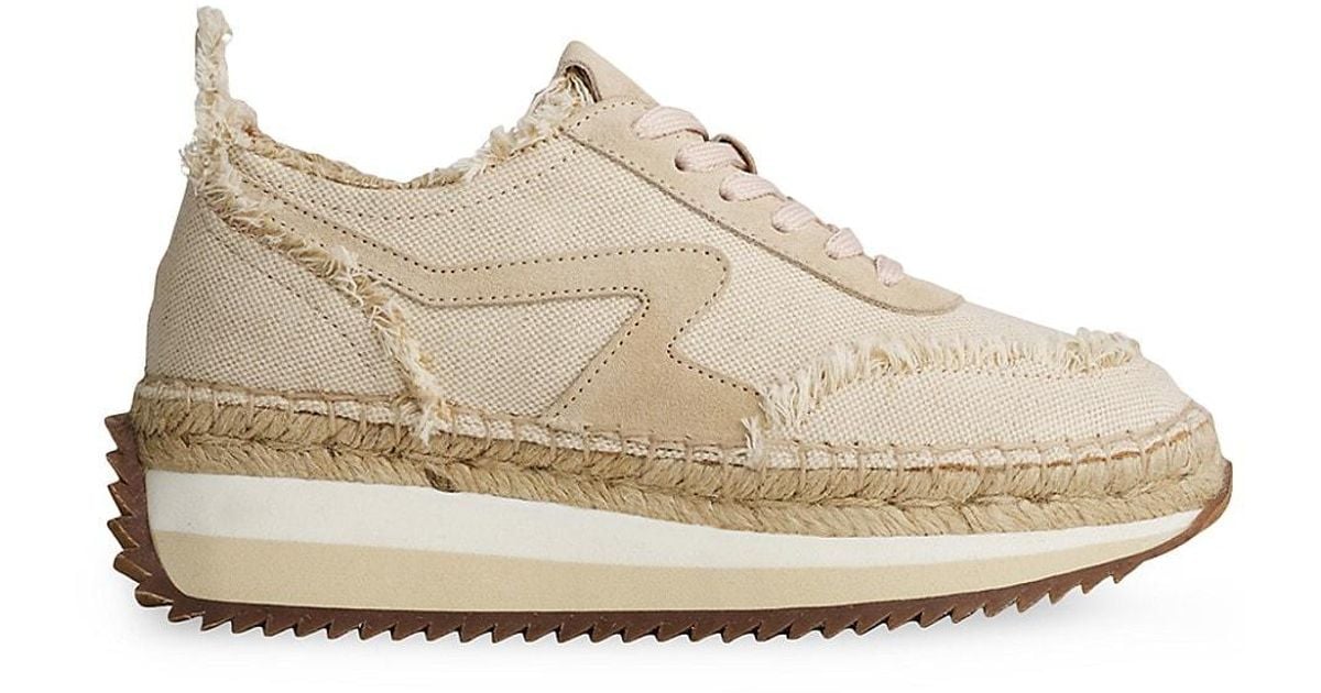 Rag & Bone Retro Runner Espadrille Sneakers in Natural Lyst