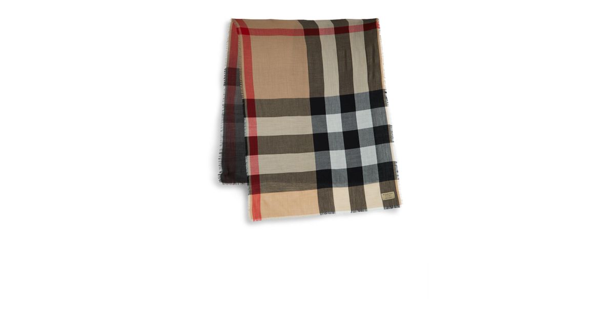 burberry linen scarf