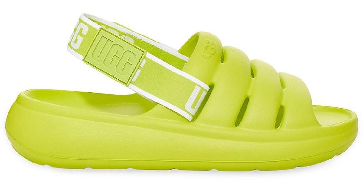 UGG Sport Yeah Slingback Sandals in Yellow Lyst