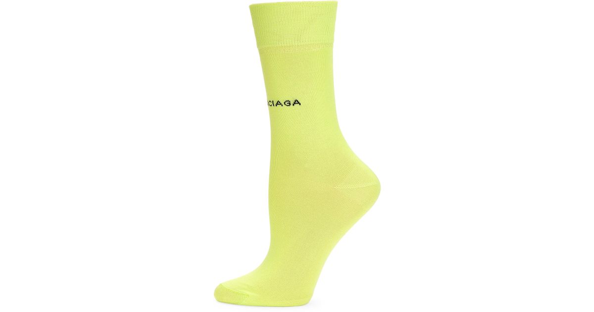 balenciaga socks yellow
