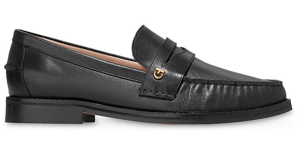 Cole Haan Lux Pinch Penny Loafers in Black | Lyst