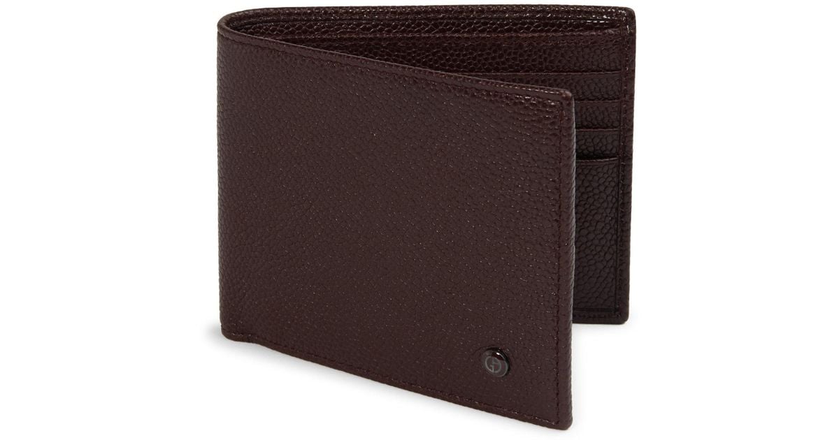 Giorgio Armani Leather Bi-fold Wallet 