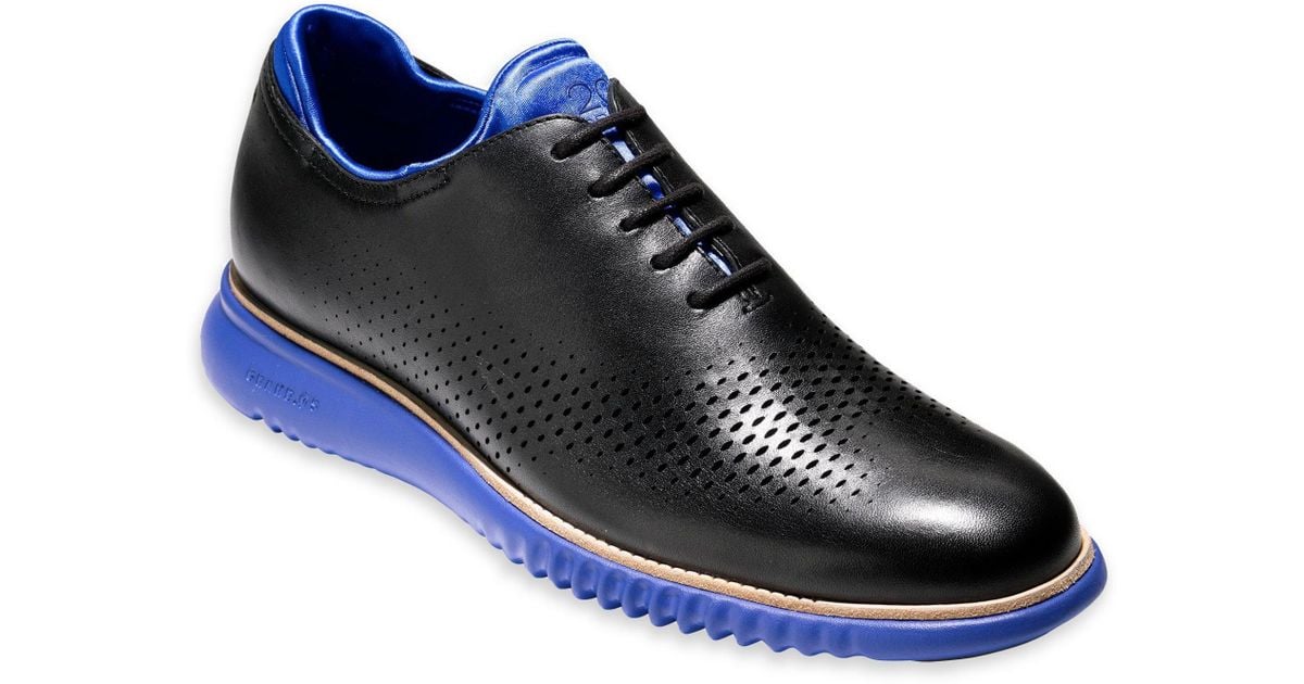 zerogrand perforated leather sneaker