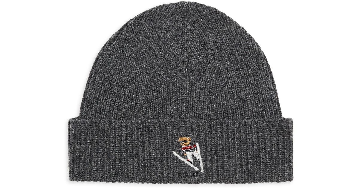 grey polo beanie