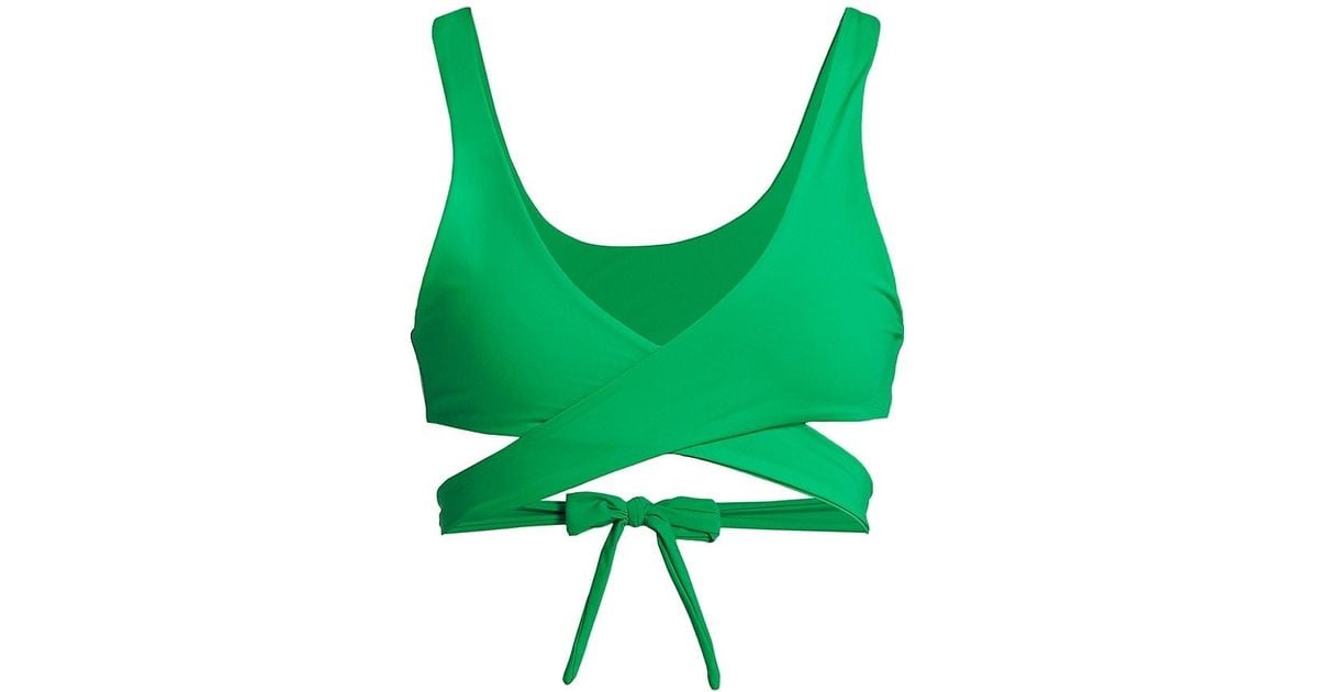 GOOD AMERICAN 10 Ways To Wear Convertible Bikini Top in Green Lyst