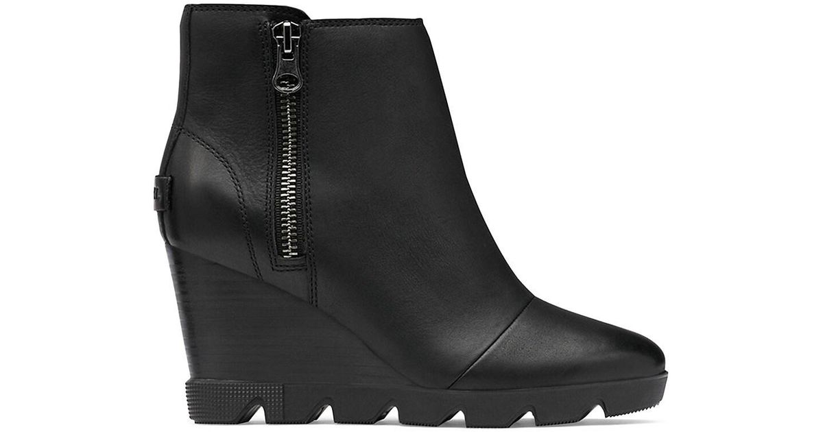 sorel joan wedge zip