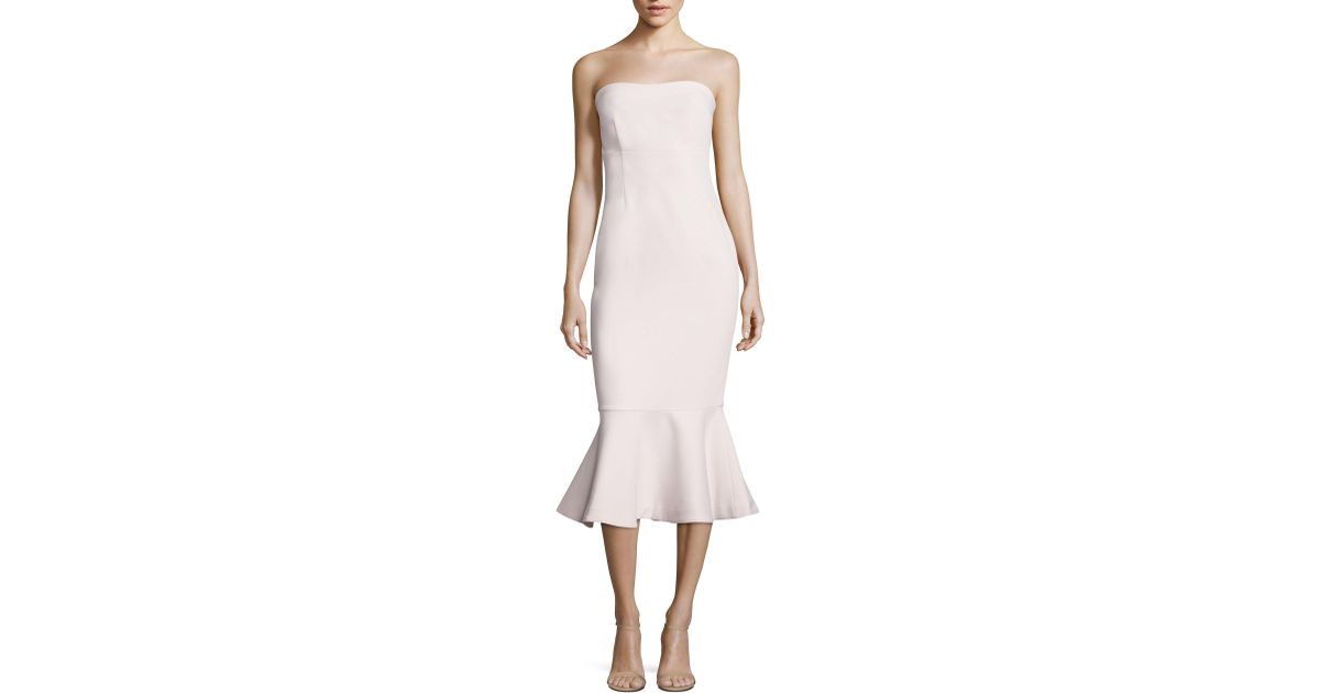 cinq a sept strapless dress
