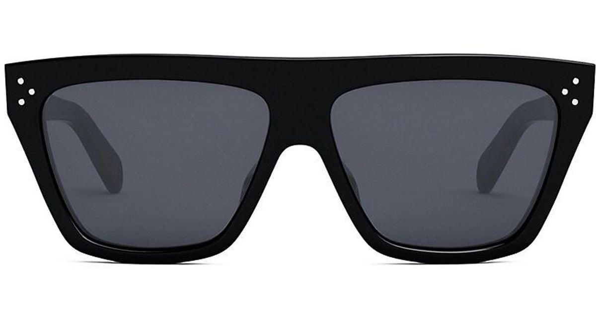Celine Bold 3 Dots Shield Sunglasses in Black for Men Lyst