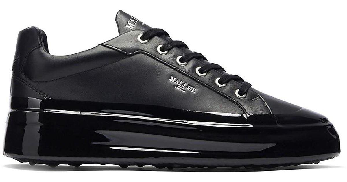 Mallet Grftr Leather Dipped Sneakers in Black for Men Lyst