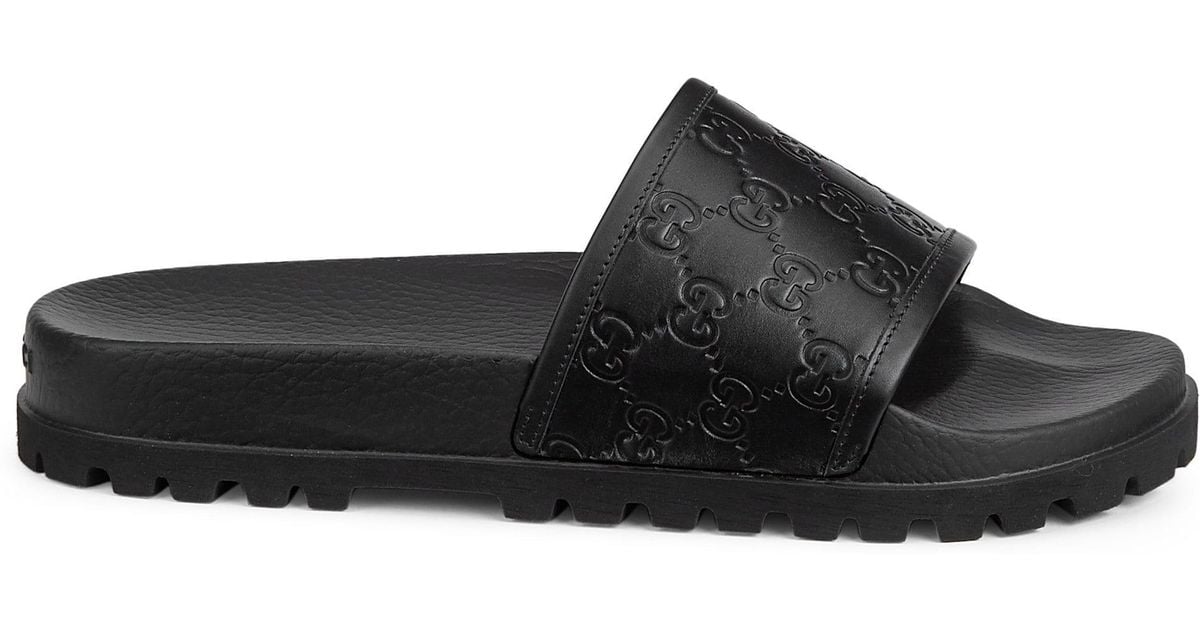 gucci signature slide sandal