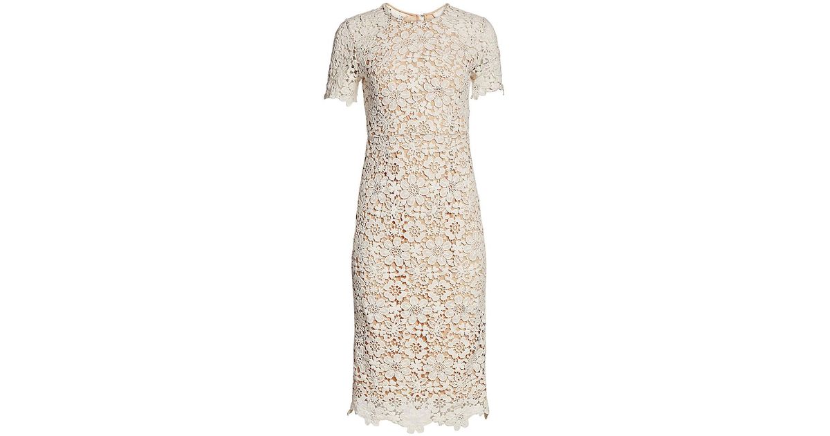 shoshanna guipure lace dress