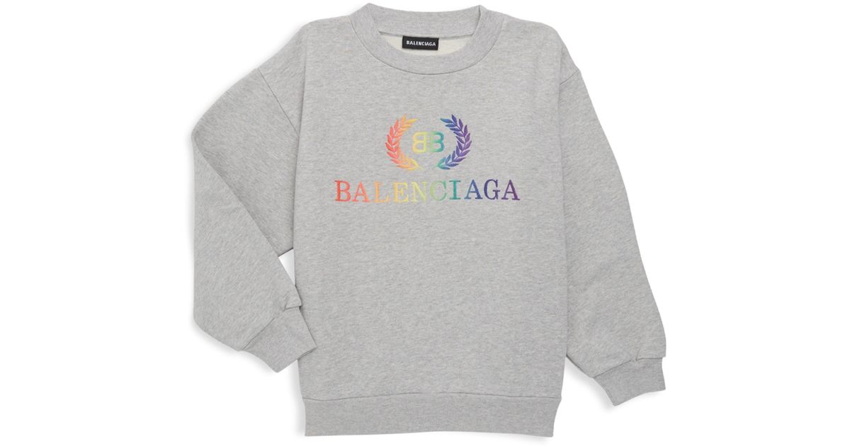 balenciaga rainbow sweatshirt