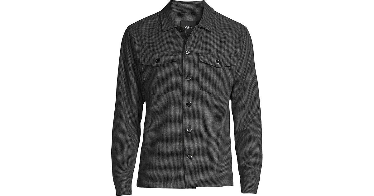 Rails Kerouac Flannel Shirt in Black for Men | Lyst