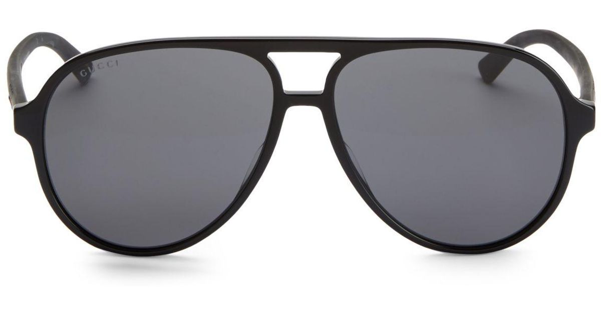 gucci 60mm aviator sunglasses