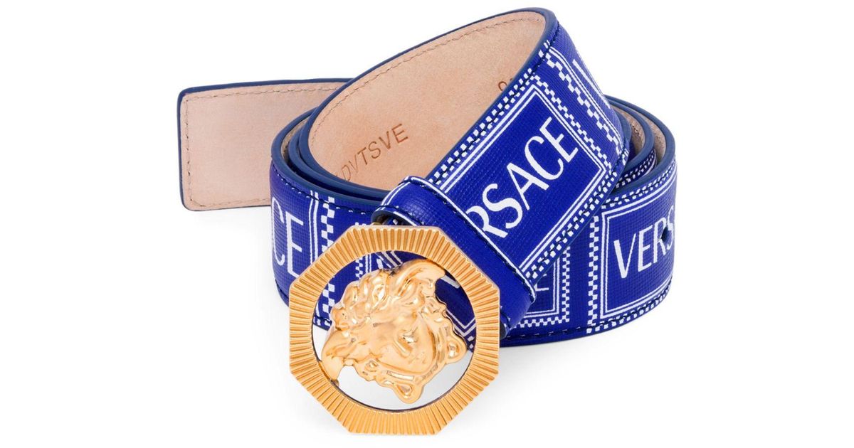 versace belt blue