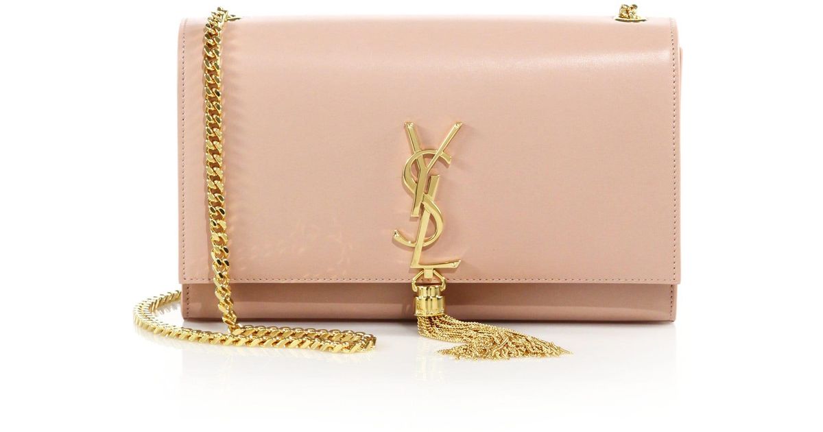 Saint Laurent Pink Leather Small Kate Shoulder Bag Saint Laurent