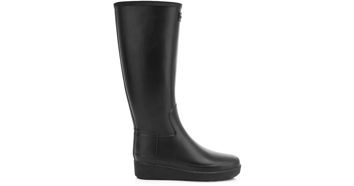 refined creeper over the knee rain boot