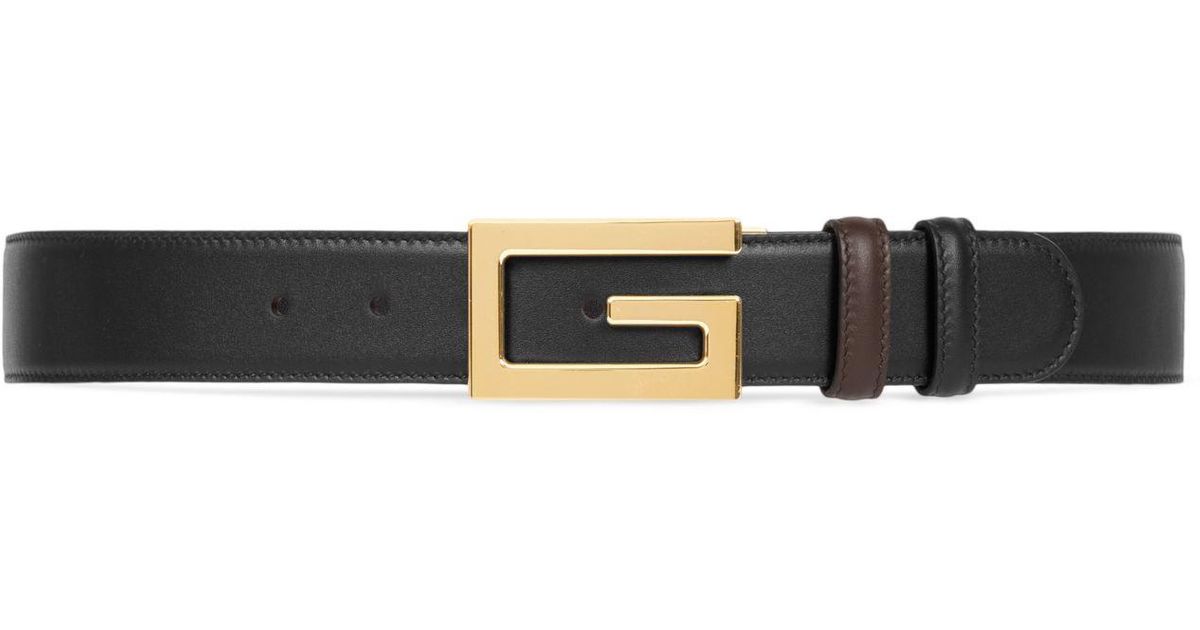 Gucci Reversible G Buckle Leather Belt for Men Lyst