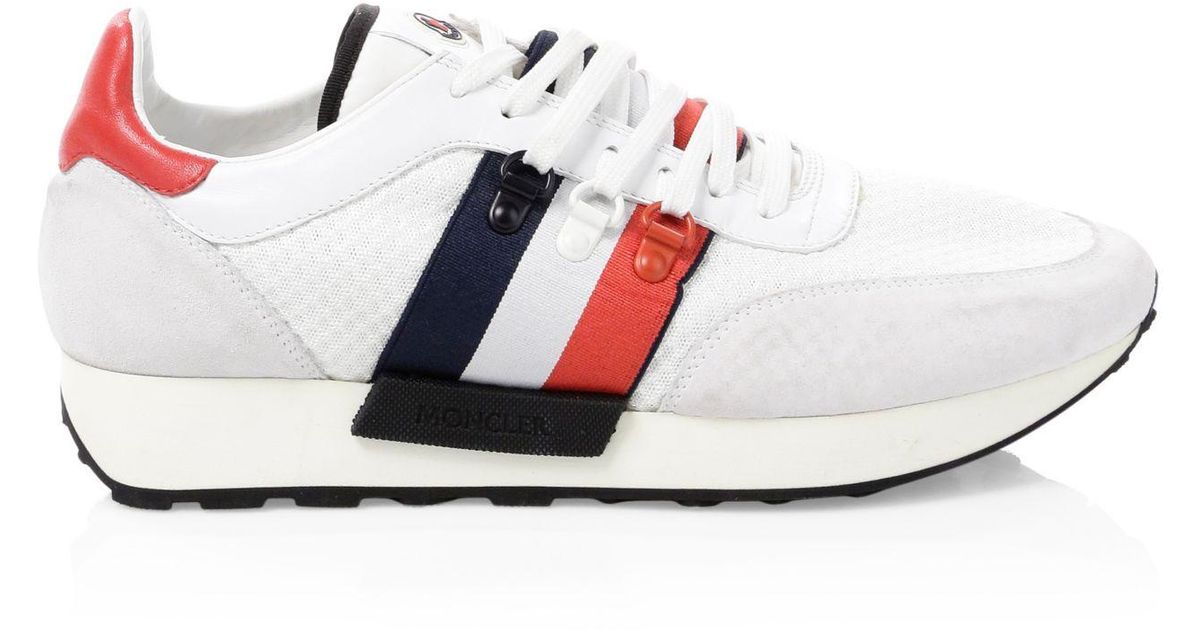 moncler white trainers