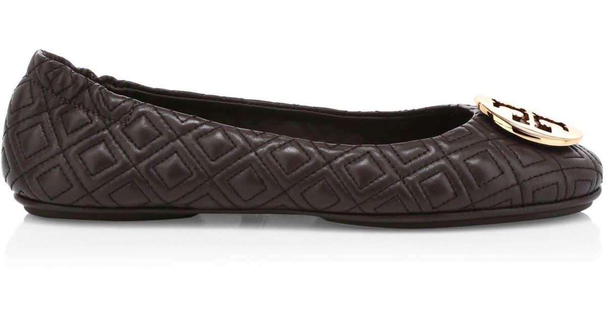 quilted minnie flat tory burch