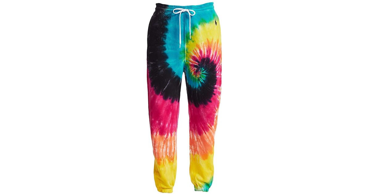 Polo Ralph Lauren Tie Dye Jogger Sweatpants | Lyst