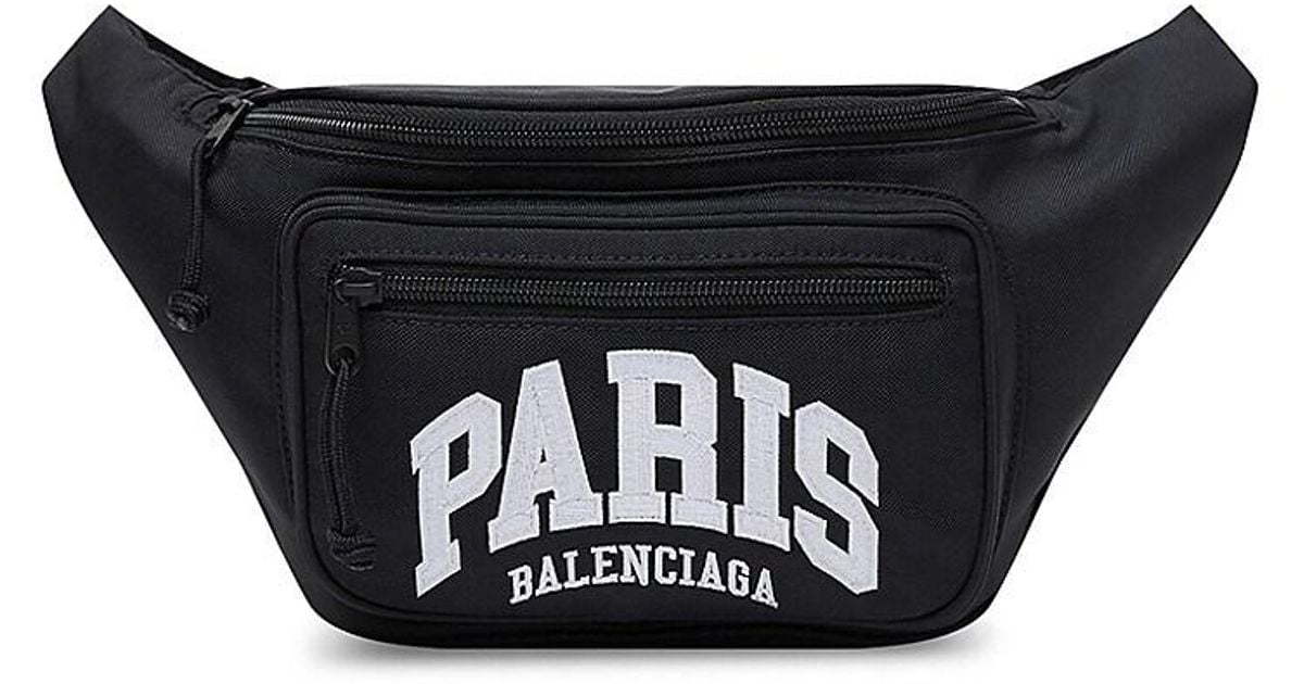 Balenciaga Cities Paris Explorer Beltpack in Black | Lyst