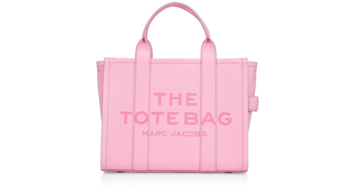 Marc Jacobs The Leather Medium Tote in Pink Lyst