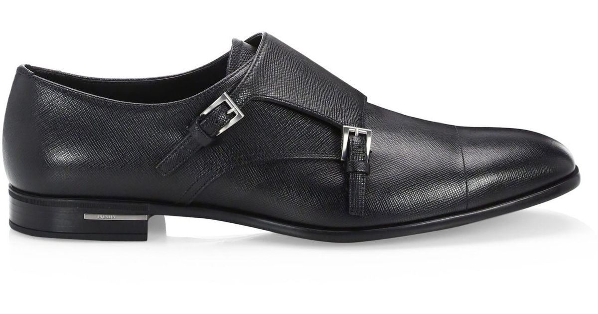 prada mens monk strap shoes