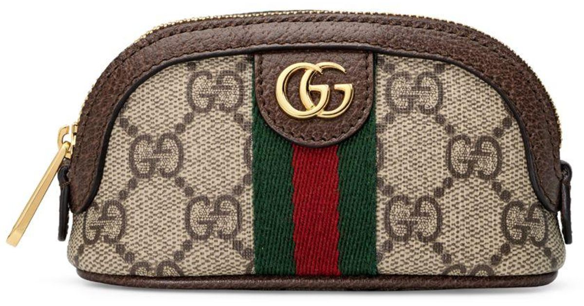 Gucci Suede Ophidia GG Key Case Lyst