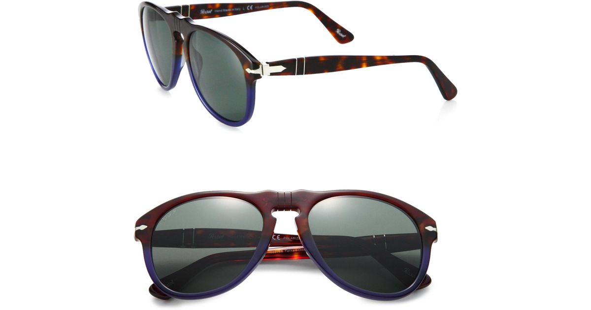 Persol Retro Lyst Keyhole Sunglasses For Blue Men 2E9IHDYW