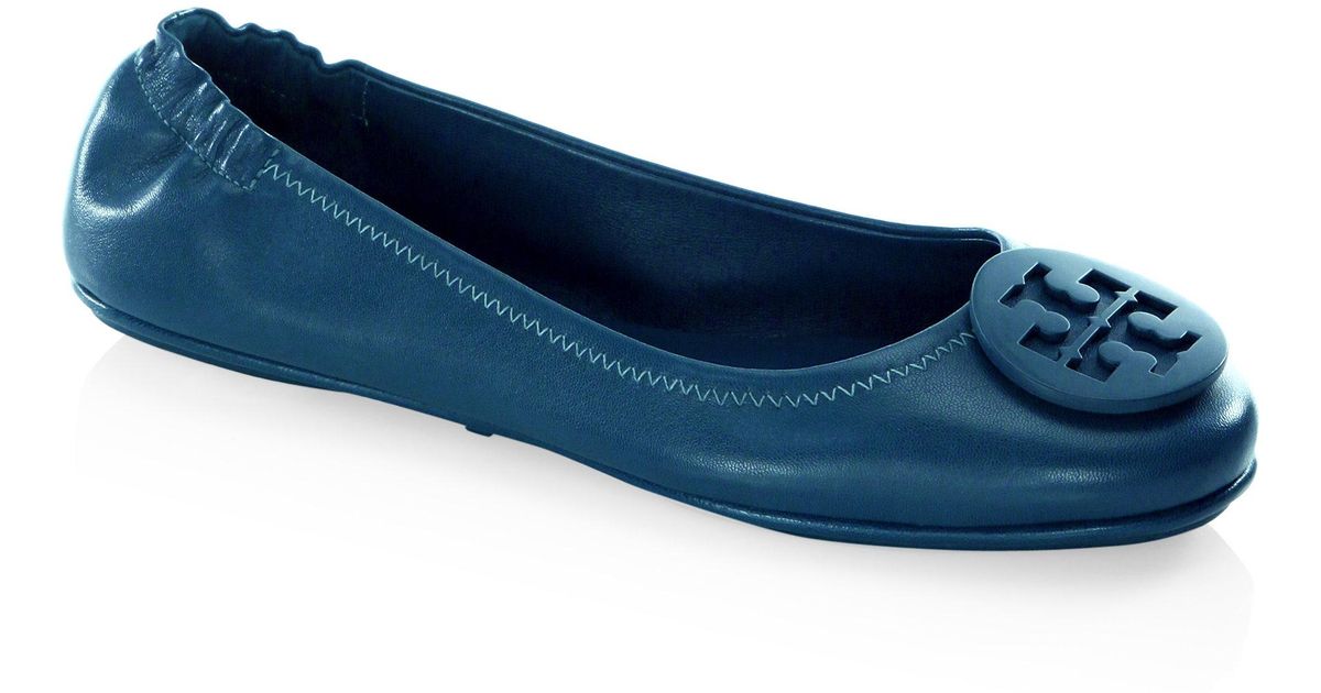 tory burch blue flats