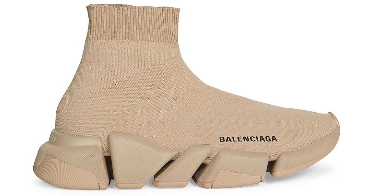 balenciaga speed lace up beige