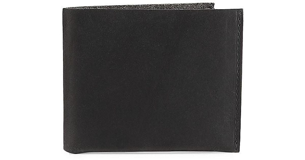 Shinola Utility Bi-fold Heritage Wallet in Black for Men | Lyst