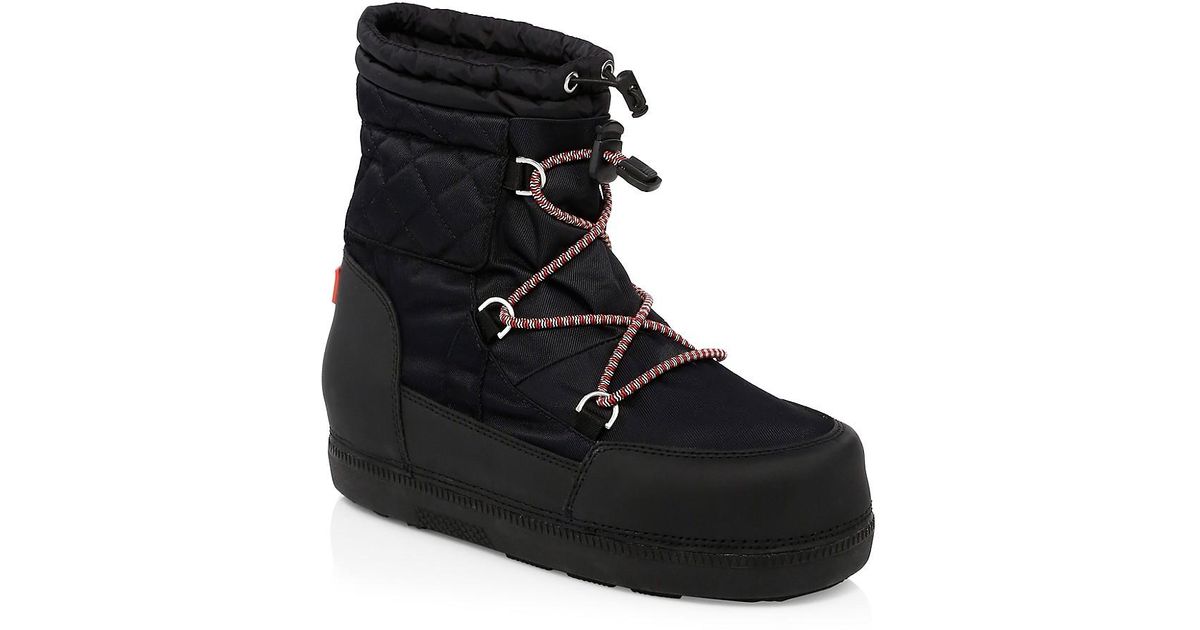 black short snow boots