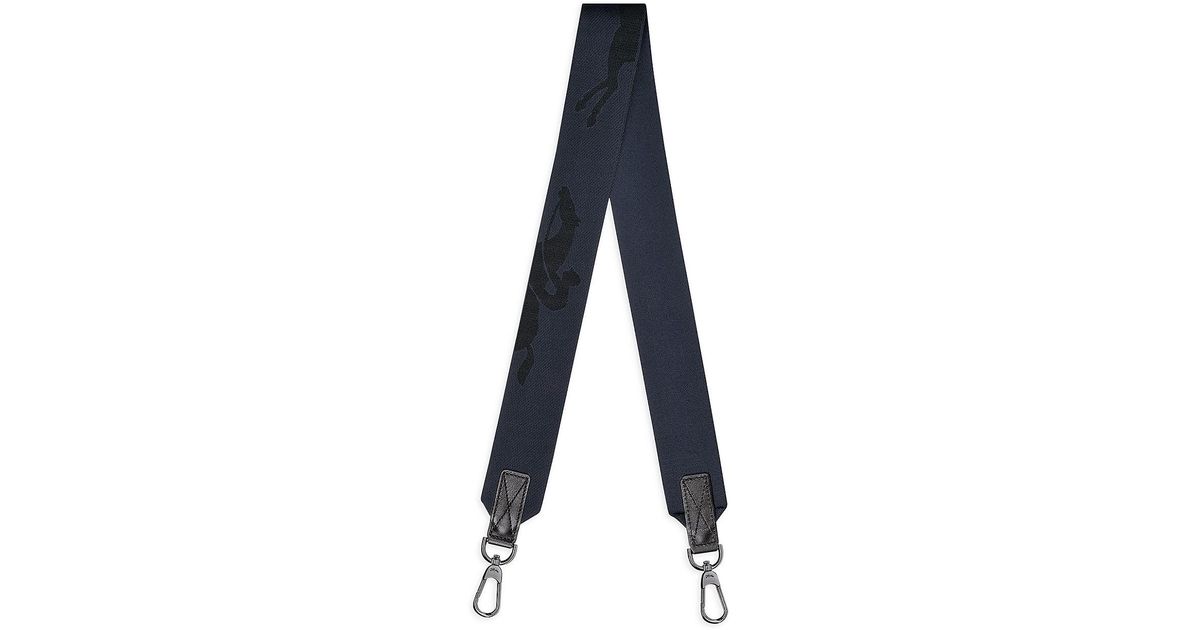 Longchamp Canvas 3d Horse Shoulder Strap in Midnight Blue (Blue) Lyst