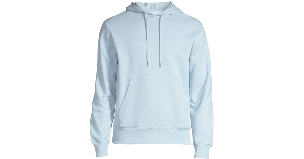 helmut lang blue hoodie