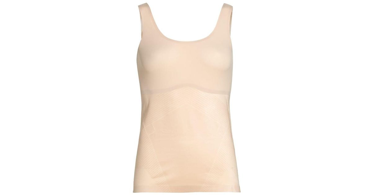 Spanx Synthetic Thinstincts 2.0 Shaping Tank in Champagne Beige ...