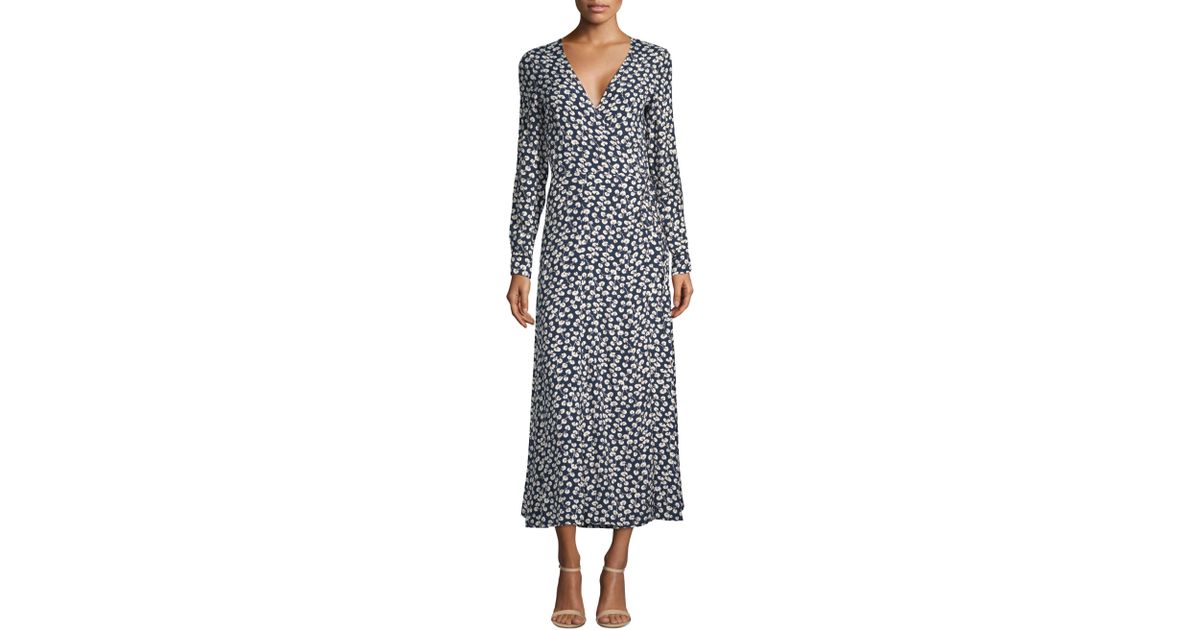 ganni roseburg wrap dress