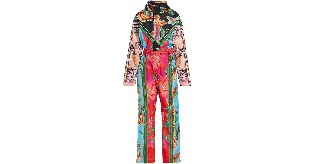 FARM Rio Mixed Scarves Ski Jumpsuit in Red Lyst