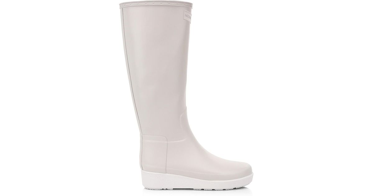 refined creeper over the knee rain boot