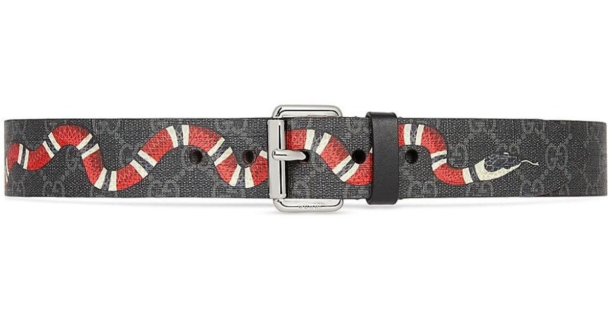 gucci snake belt black