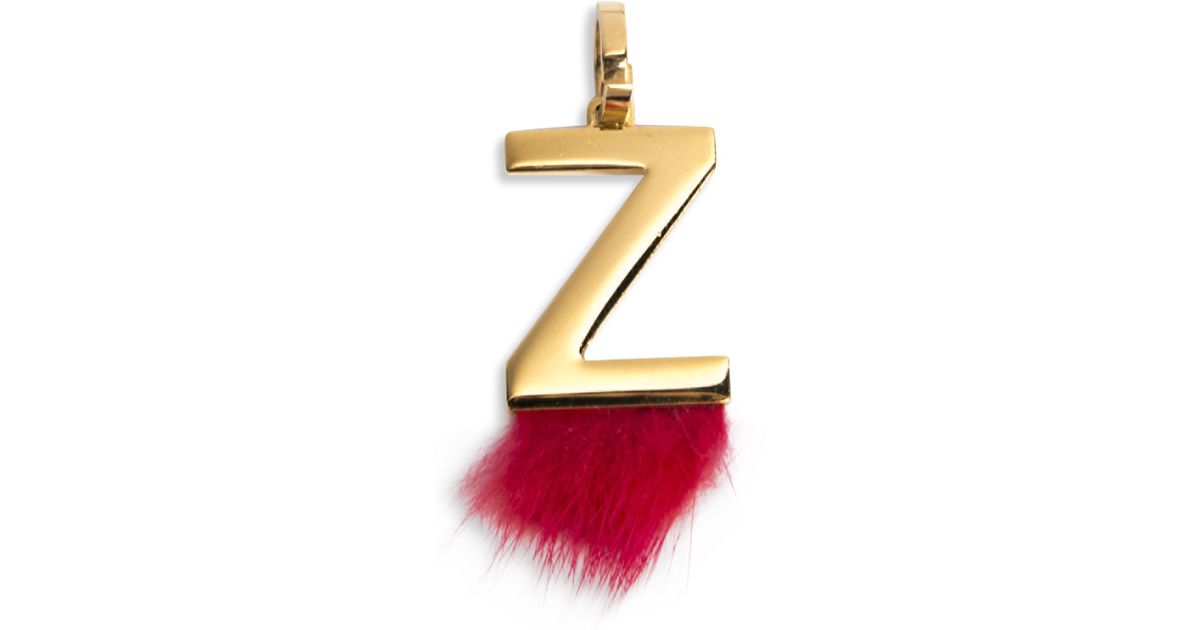 Fendi Women S Initial Mink Fur Trimmed Charm Letter Y In Red Lyst - Fendi Letter Pendant Fendi Women S Initial Mink Fur Trimmed Charm Letter Y In Red Lyst - Fendi Letter Pendant