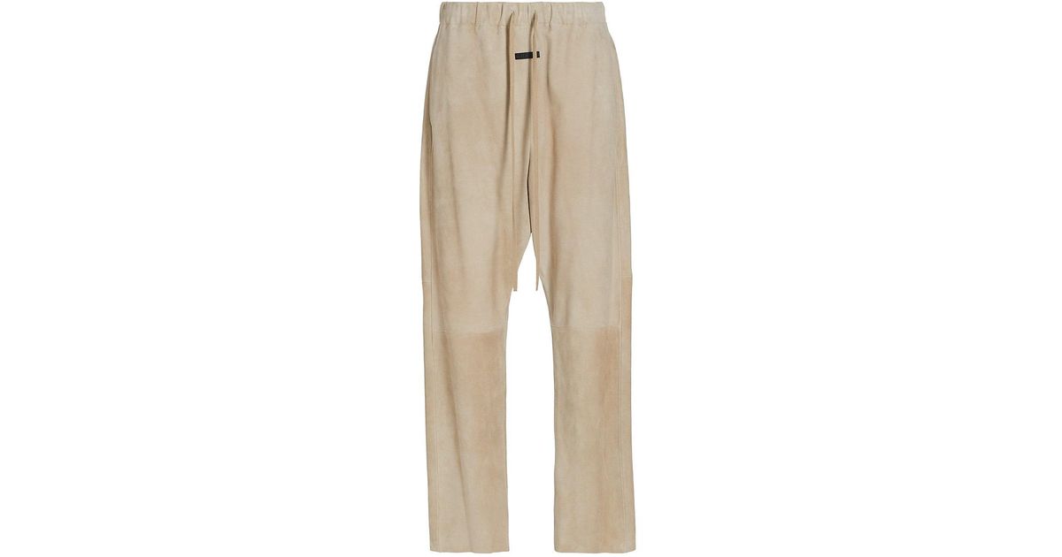 Fear Of God Eternal Suede Relaxed Pants in Natural for Men | Lyst