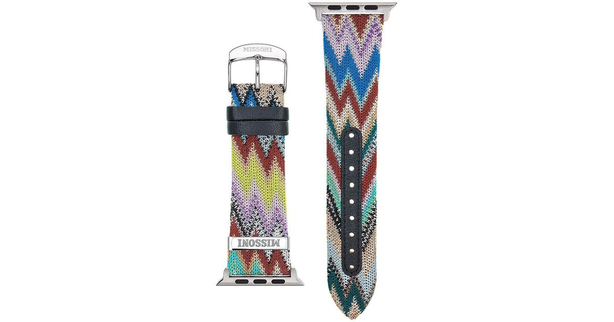 Missoni Apple Watch Zigzag Watch Strap/24mm in White Lyst