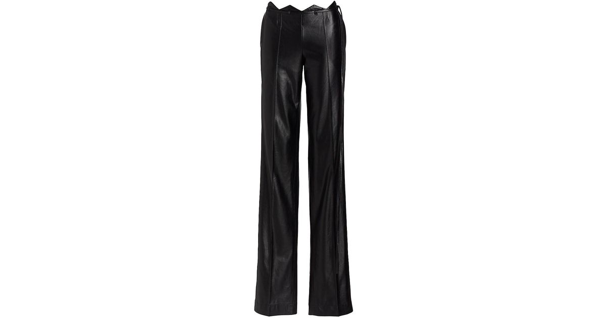 AYA MUSE Lavalle Faux Leather Pants in Black | Lyst