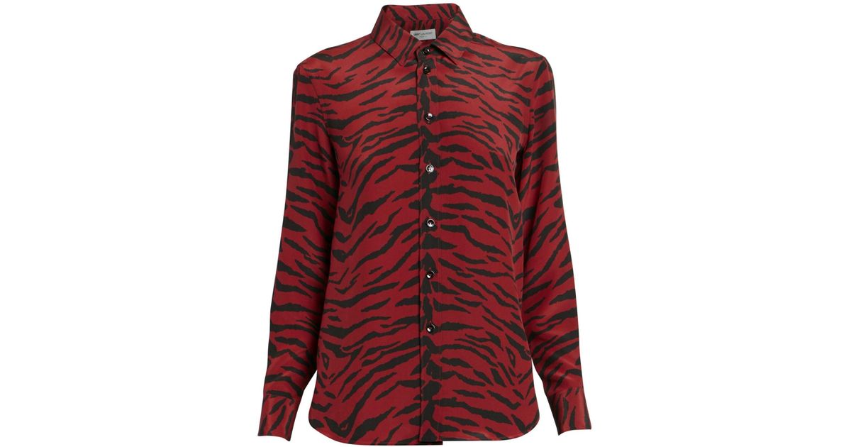 saint laurent tiger shirt