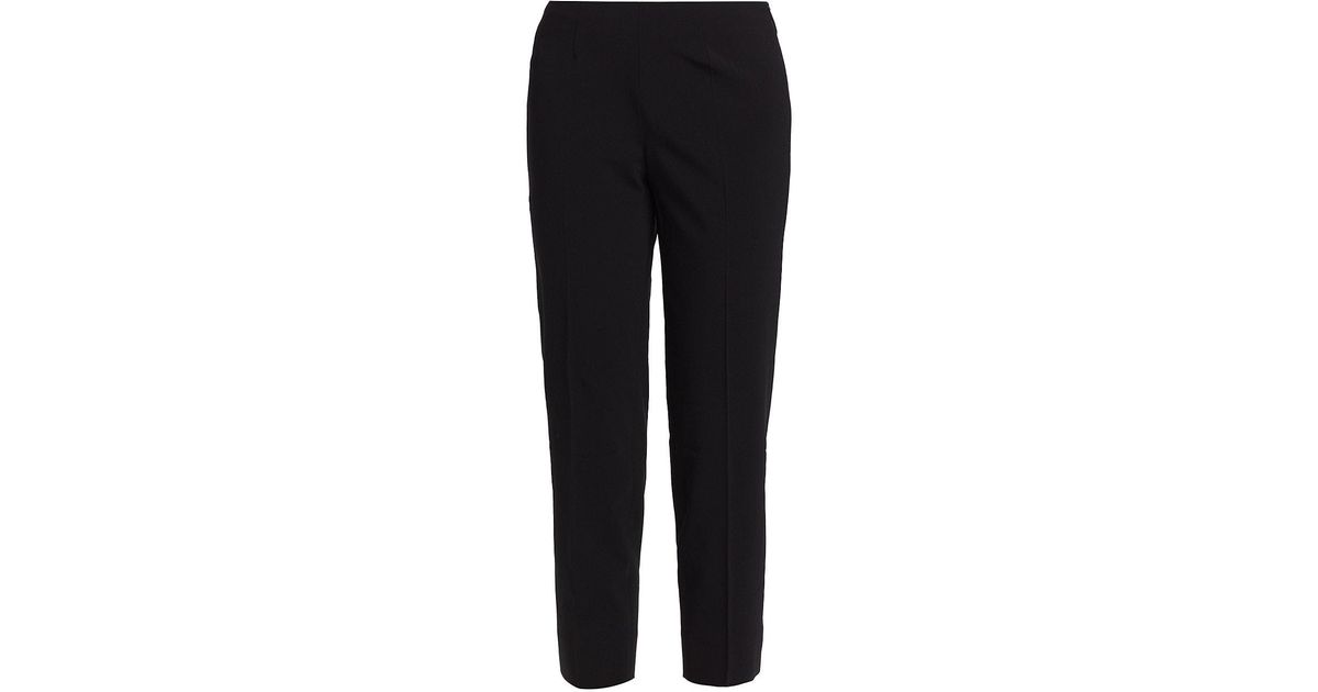 Piazza Sempione Audrey Cropped Stretch Pants in Black | Lyst