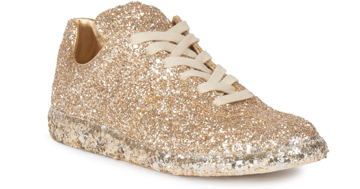 maison martin margiela glitter sneakers
