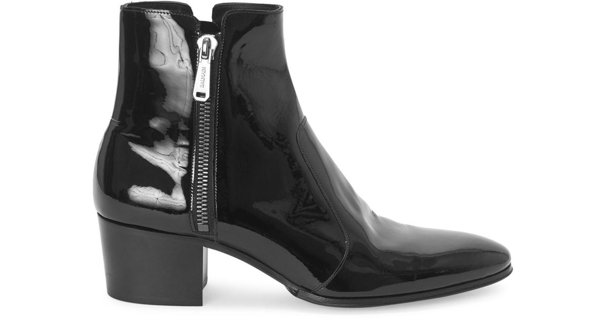 balmain leather boots