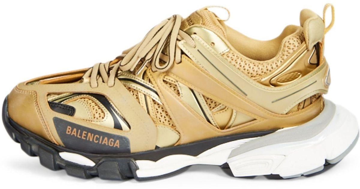 balenciaga trainers mens gold